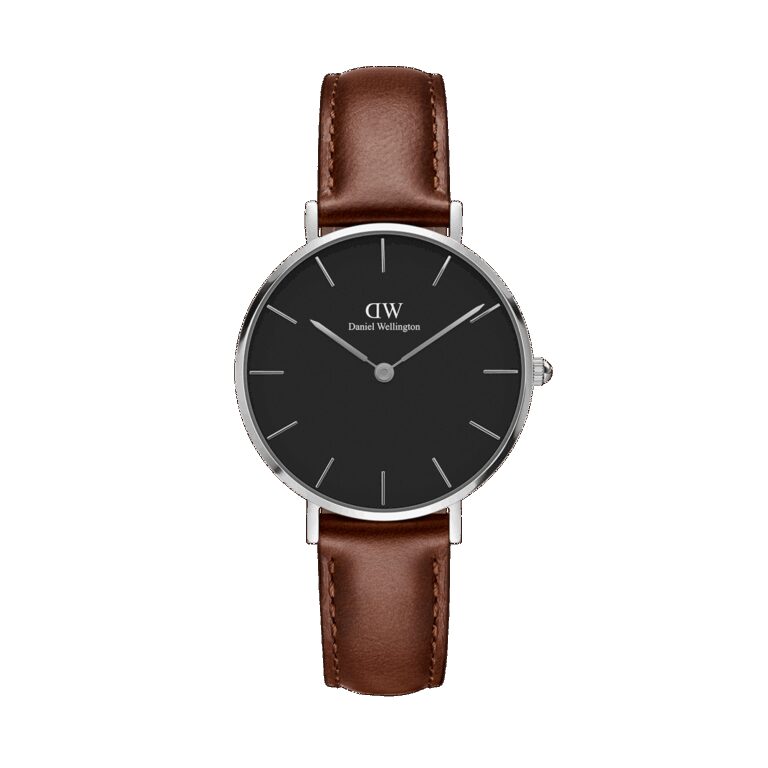 Daniel Wellington DW Uhr Petite St Mawes Black Silver 28mm MIC