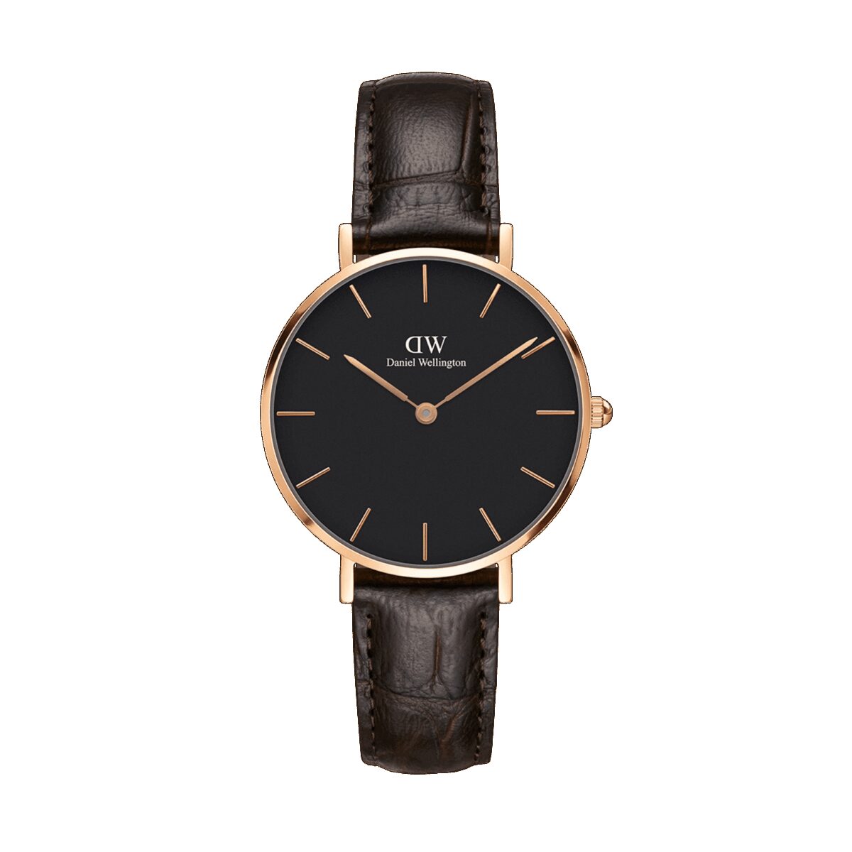 Daniel Wellington DW Uhr Petite York Black Rose Gold 28mm