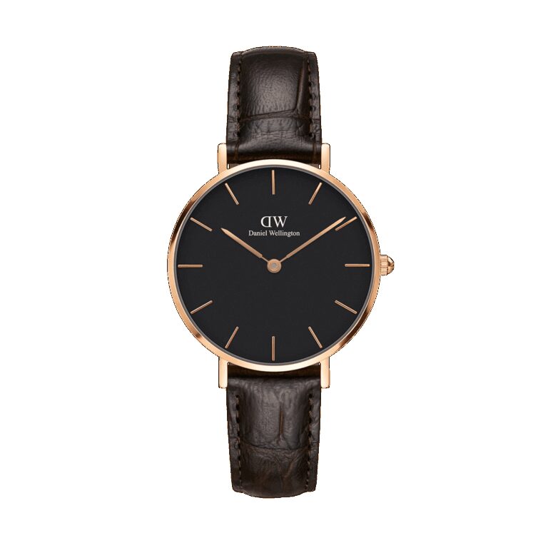Daniel Wellington DW Uhr Petite York Black Rose Gold 28mm