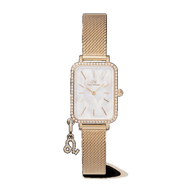 Daniel Wellington DW Uhr Quadro Crystal Zodiac Evergold 20x26mm Gold