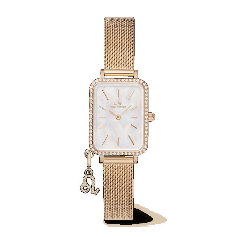 Daniel Wellington DW Uhr Quadro Crystal Zodiac Evergold 20x26mm Gold