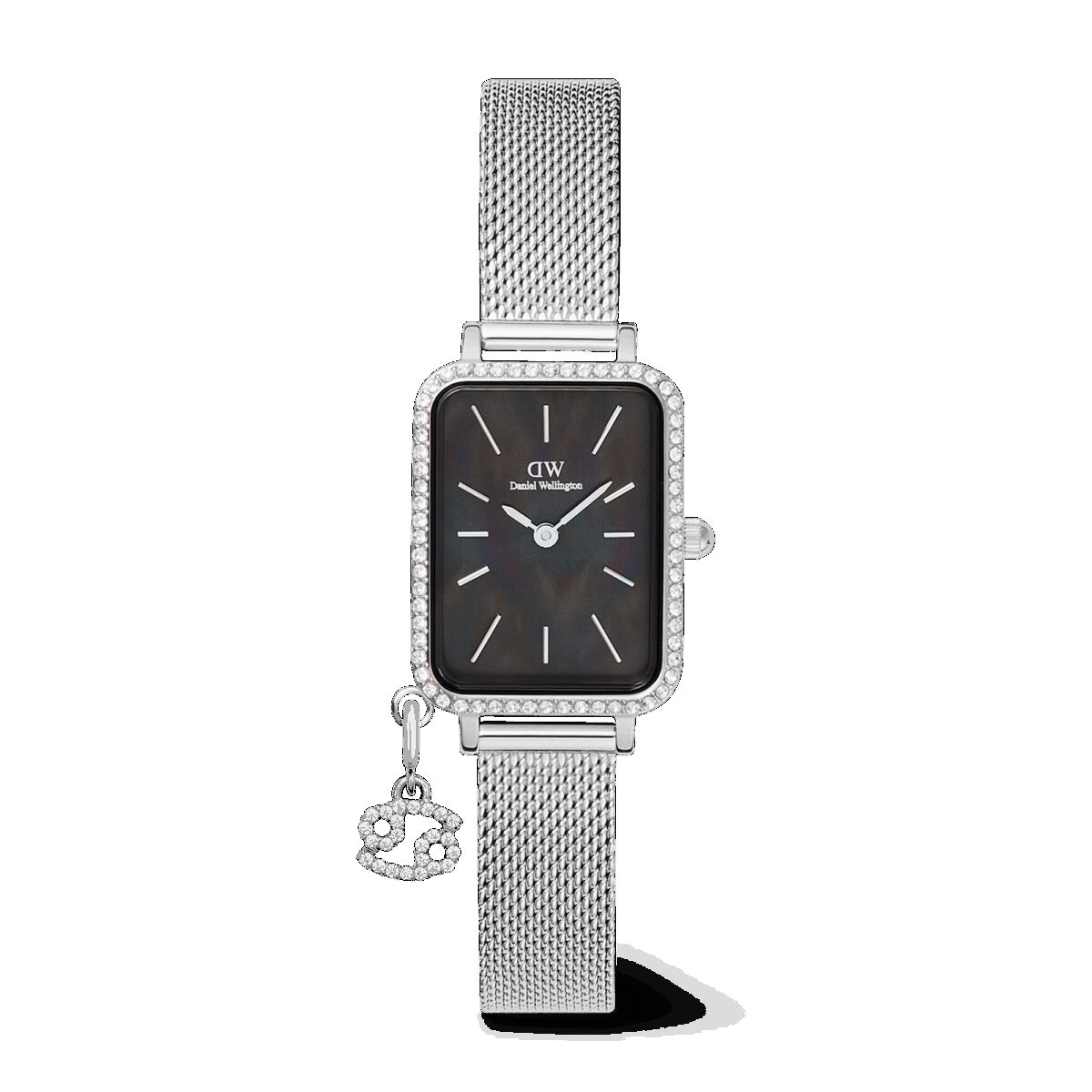Daniel Wellington DW Uhr Quadro Crystal Zodiac Sterling 20x26mm Silver
