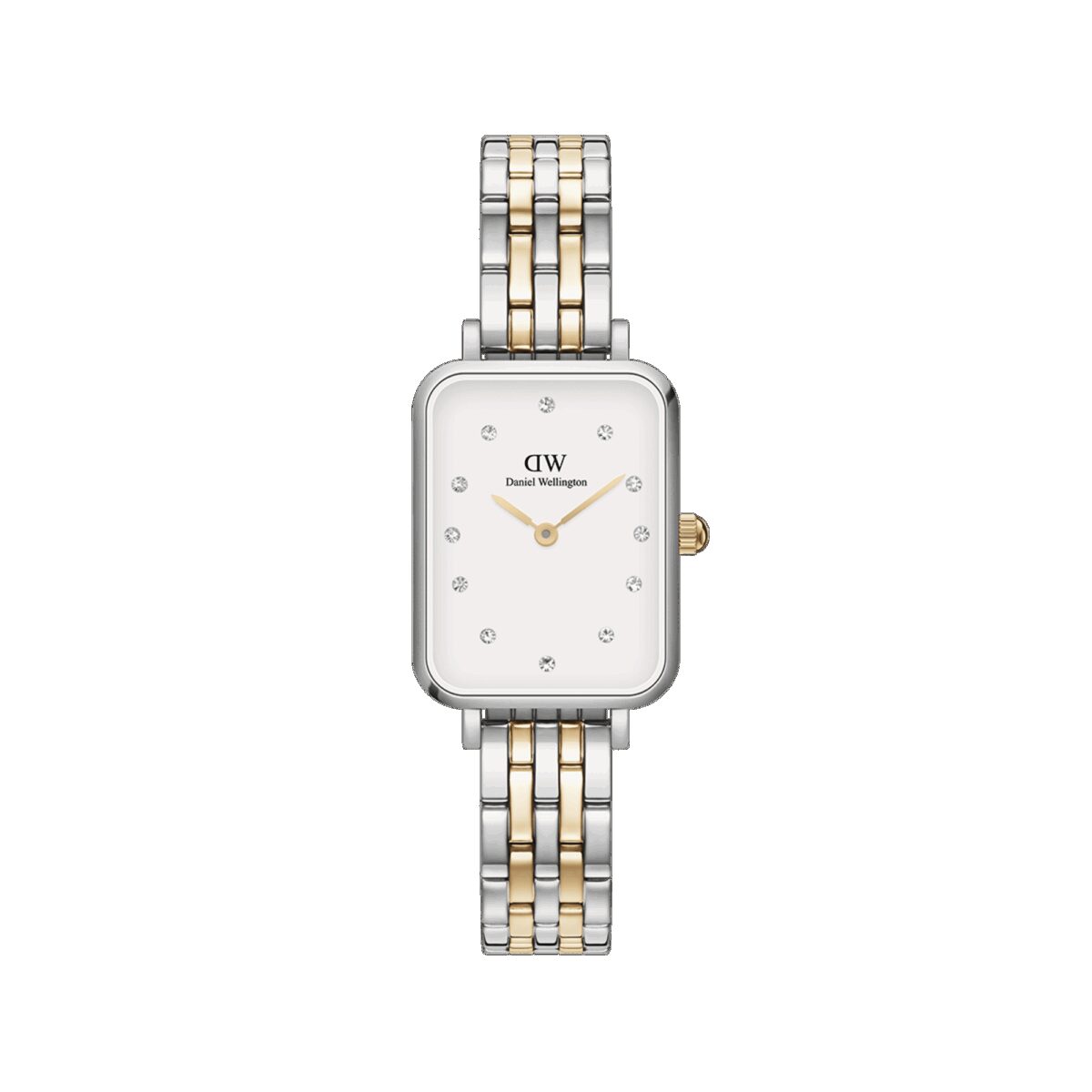 Daniel Wellington DW Uhr Quadro Lumine 5-link two-tone 20x26mm Silver