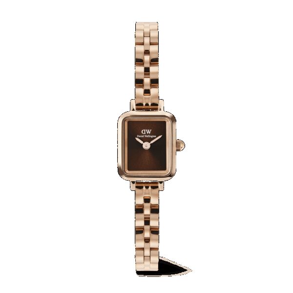 Daniel Wellington DW Uhr Quadro Mini Arch 3-link Amber Sunray Rose Gold 15.4X18.2mm