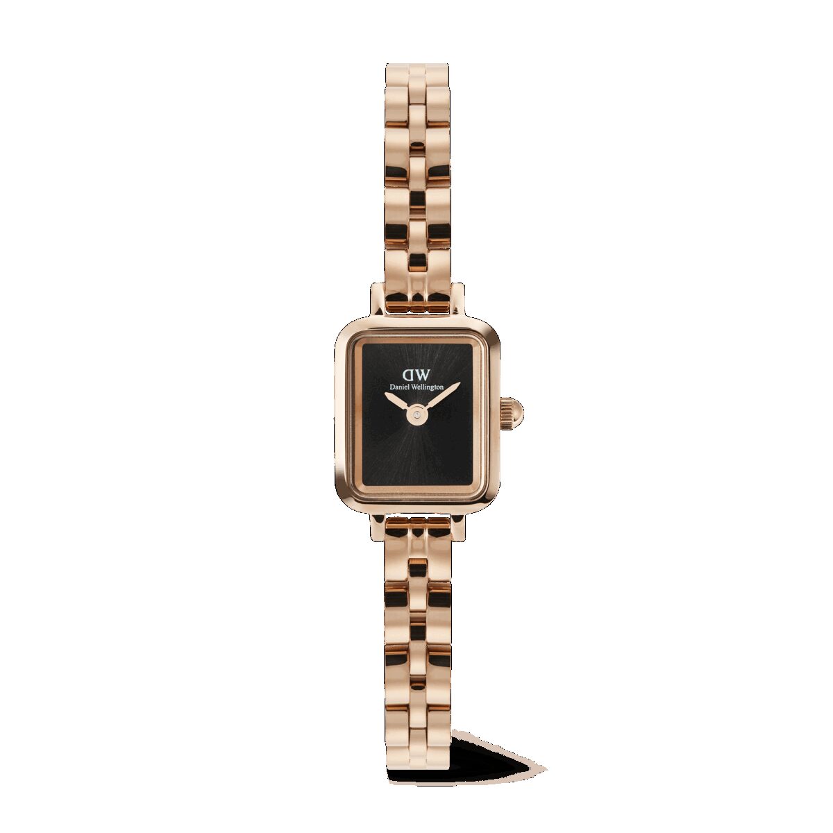 Daniel Wellington DW Uhr Quadro Mini Arch 3-link Onyx Sunray Rose Gold 15.4X18.2mm