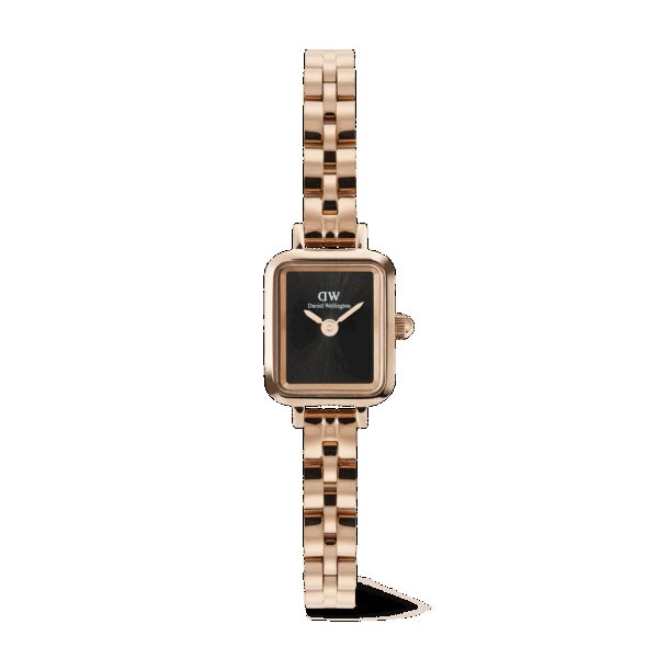 Daniel Wellington DW Uhr Quadro Mini Arch 3-link Onyx Sunray Rose Gold 15.4X18.2mm