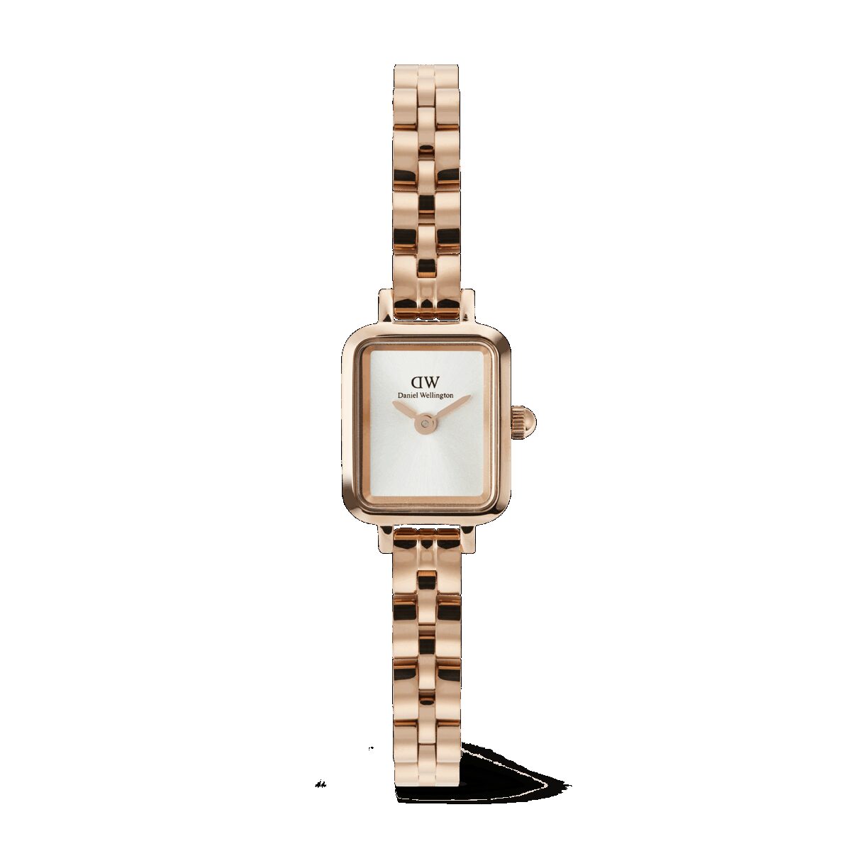 Daniel Wellington DW Uhr Quadro Mini Arch 3-link White Sunray Rose Gold 15.4X18.2mm