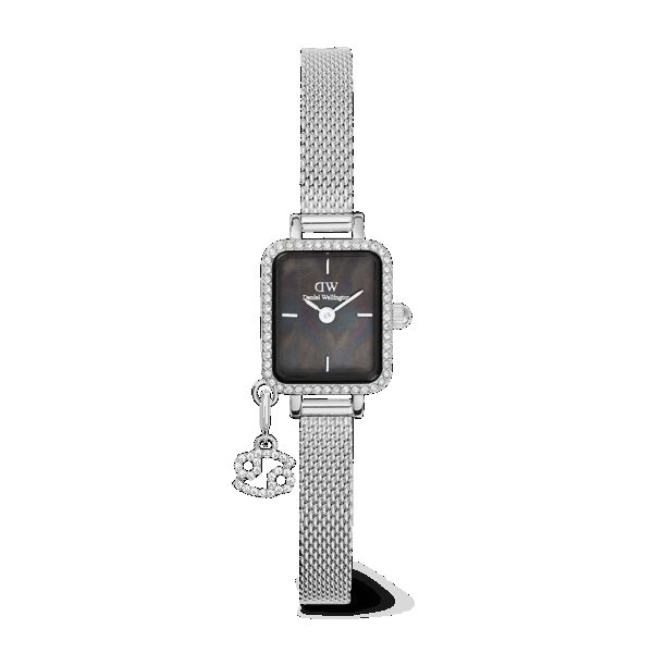 Daniel Wellington DW Uhr Quadro Mini Crystal Zodiac Sterling 15.4x18.2mm Silver