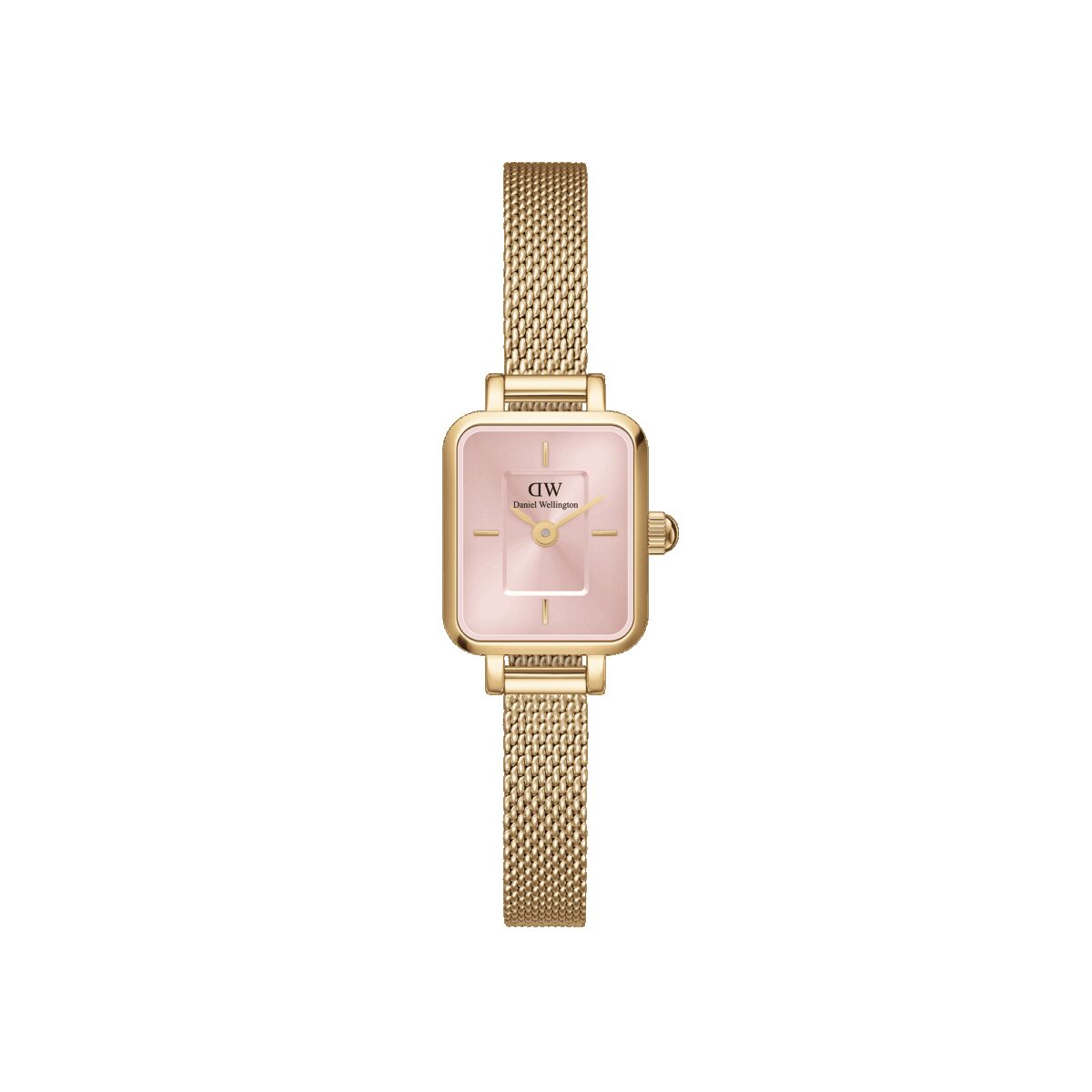 Daniel Wellington DW Uhr Quadro Mini Evergold Blush 15.4x18.2mm Gold