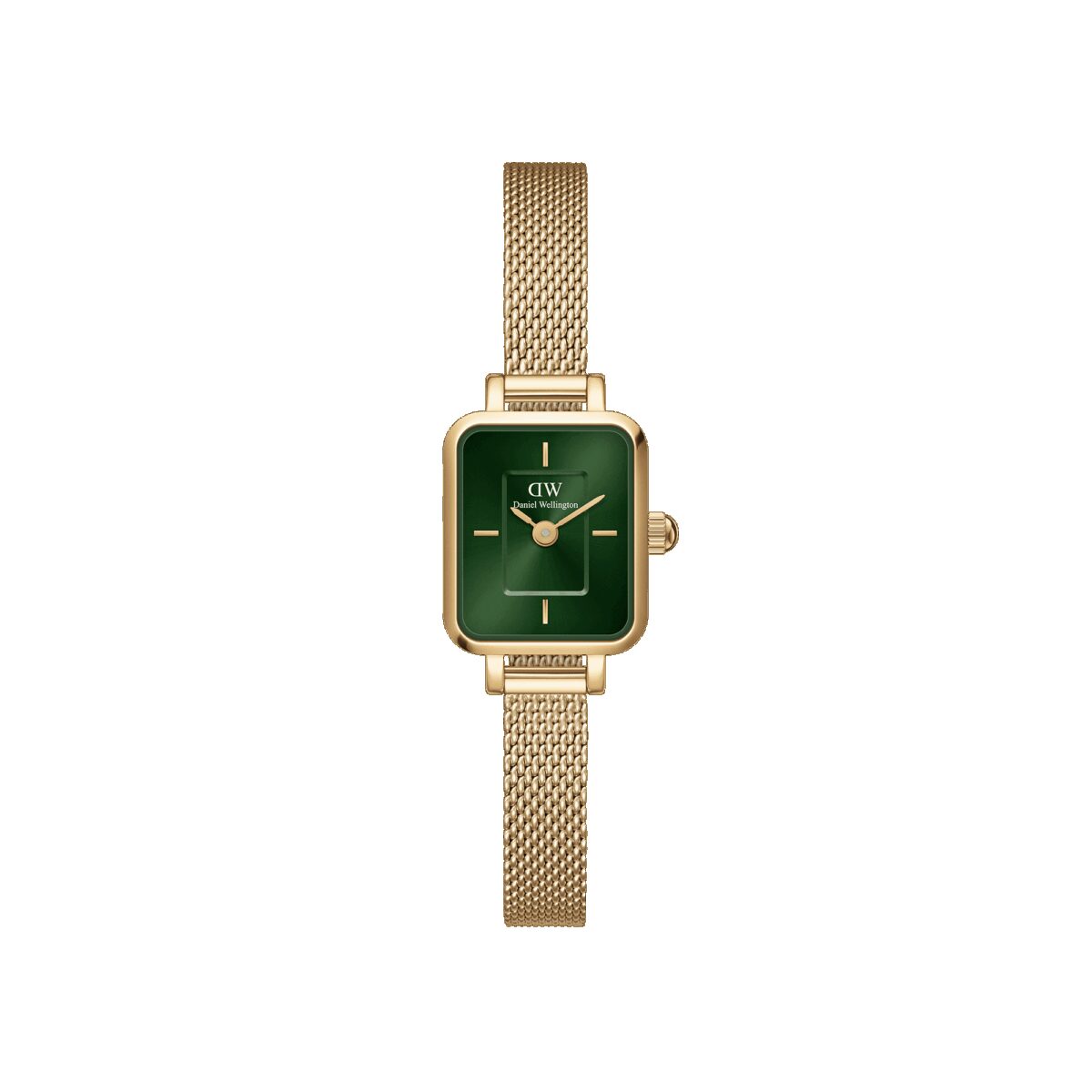 Daniel Wellington DW Uhr Quadro Mini Evergold Emerald 15.4x18.2mm Gold