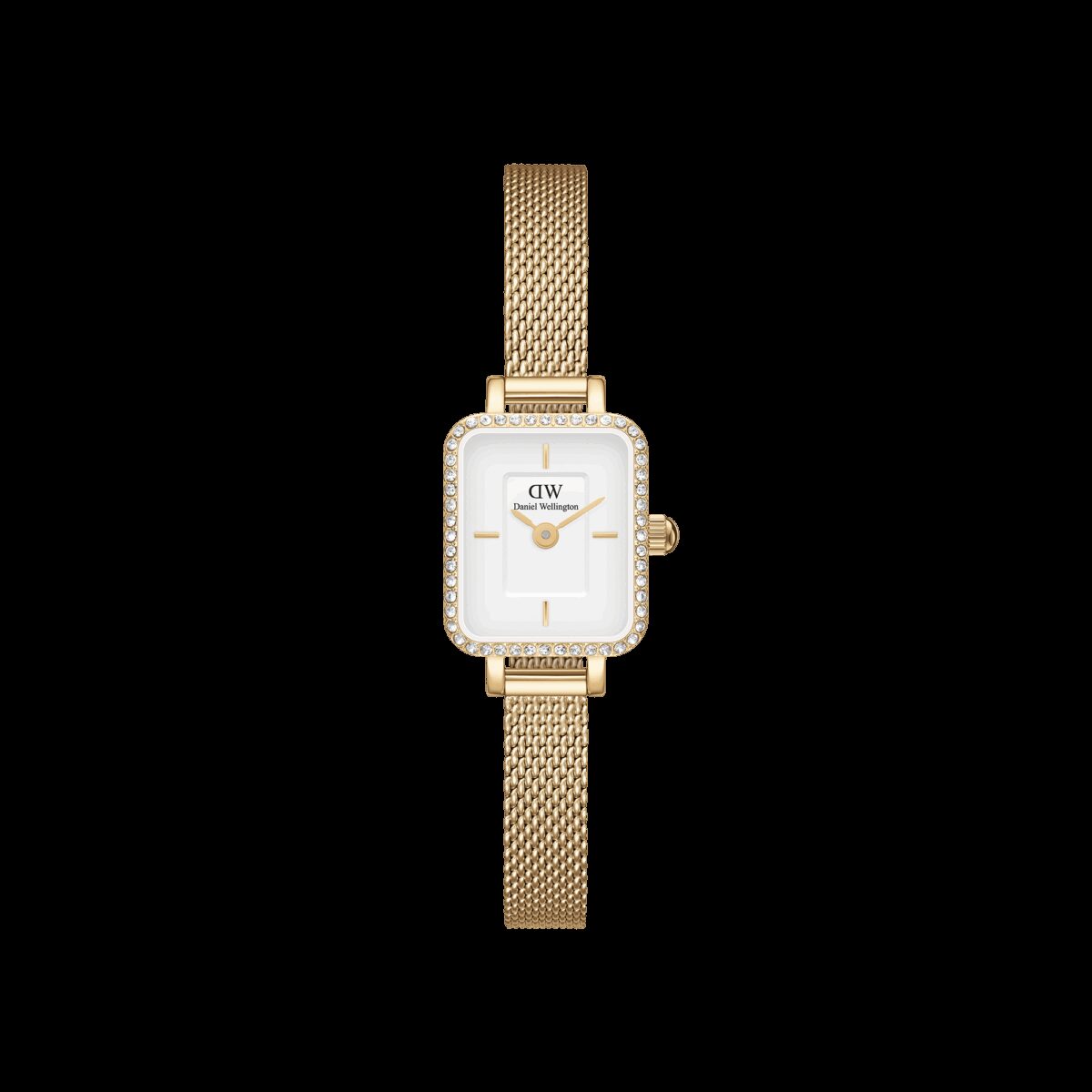 Daniel Wellington DW Uhr Quadro Mini Lumine Bezel Gold 15.4x18.2mm
