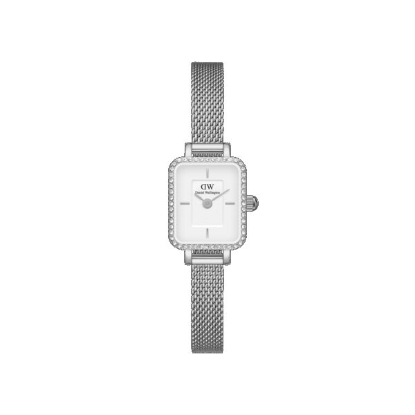 Daniel Wellington DW Uhr Quadro Mini Lumine Bezel Silver 15.4x18.2mm MIC