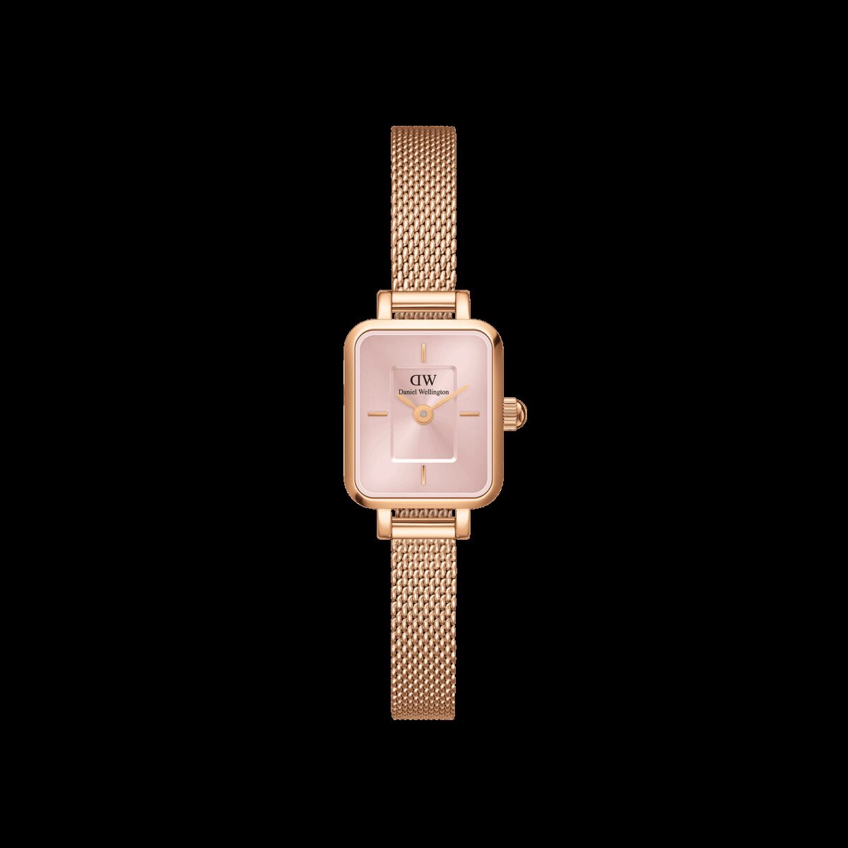 Daniel Wellington DW Uhr Quadro Mini Melrose Blush 15.4x18.2mm MIC Rose Gold