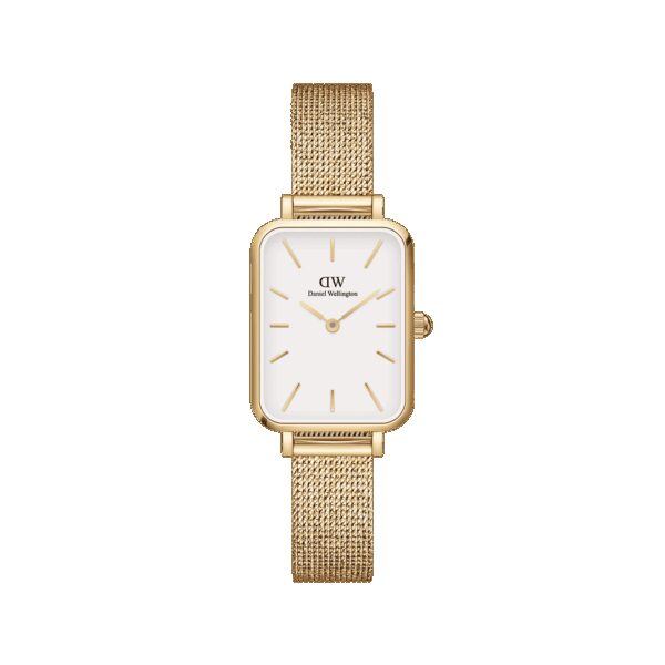 Daniel Wellington DW Uhr Quadro Pressed Evergold Gold 20x26mm