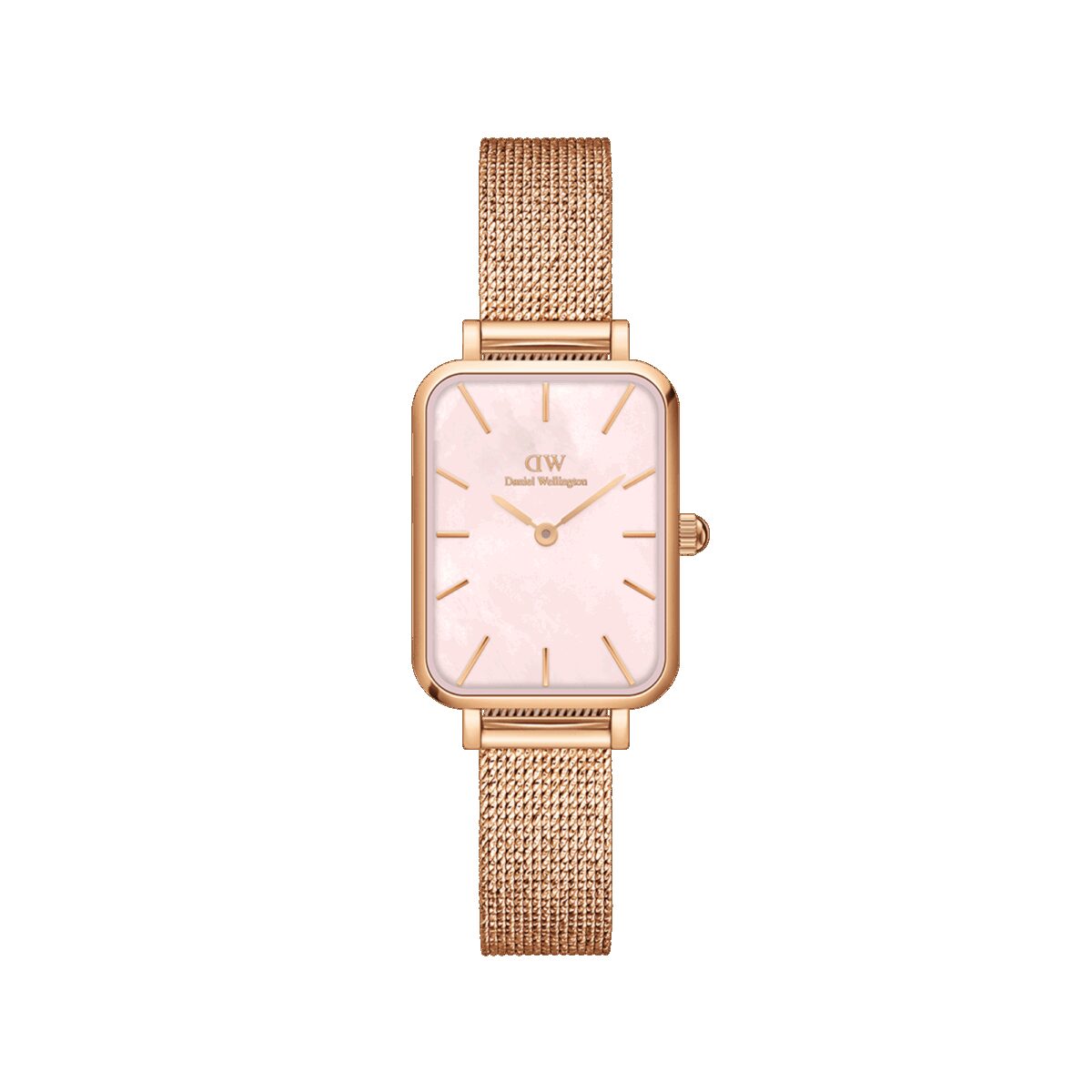 Daniel Wellington DW Uhr Quadro Pressed Melrose Pink MoP Rose Gold 20x26mm MIC