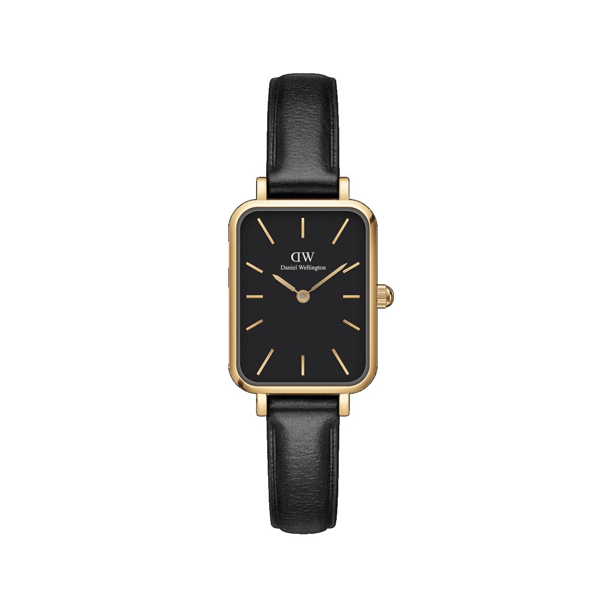 Daniel Wellington DW Uhr Quadro Pressed Sheffield Black Gold 20x26mm