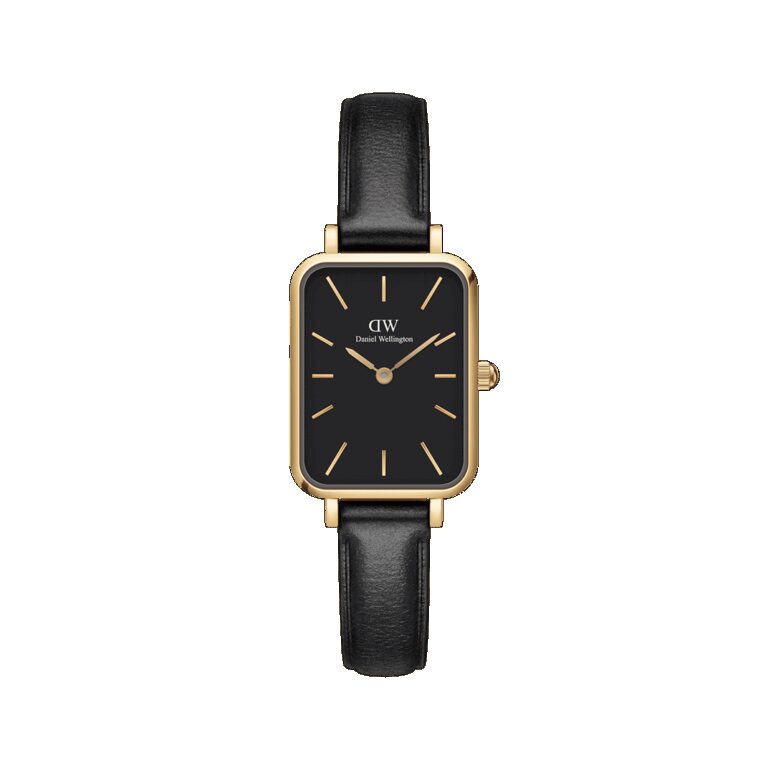Daniel Wellington DW Uhr Quadro Pressed Sheffield Black Gold 20x26mm