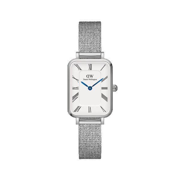 Daniel Wellington DW Uhr Quadro Roman Numerals Sterling 20x26mm Silver