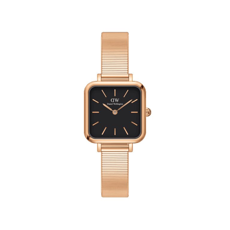 Daniel Wellington DW Uhr Quadro Studio Black Rose Gold 22x22mm MIC