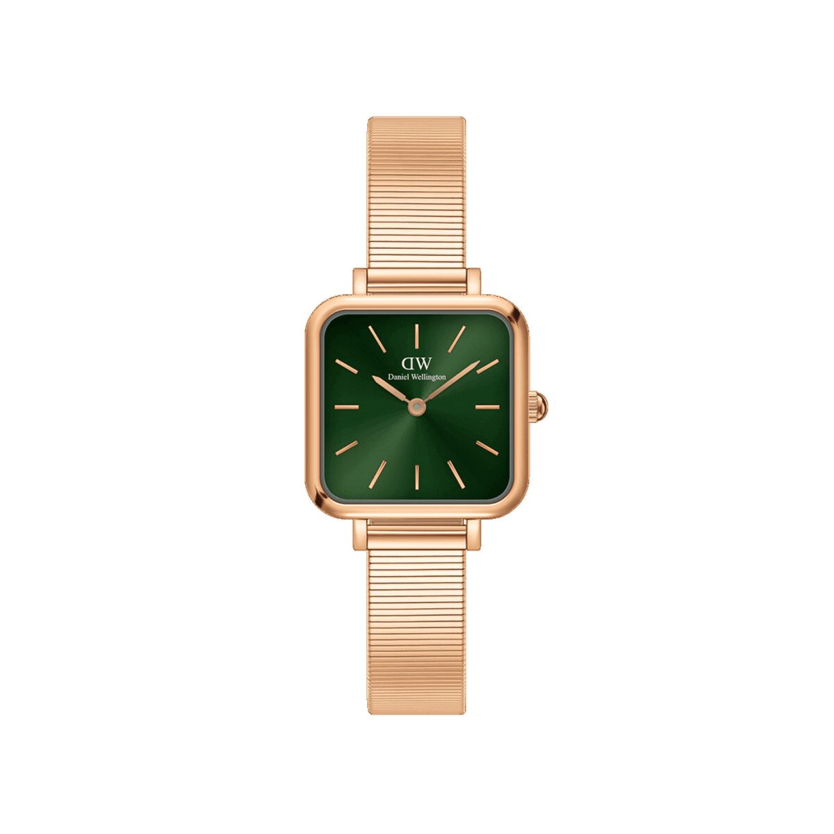 Daniel Wellington DW Uhr Quadro Studio Green Rose Gold 22x22mm MIC