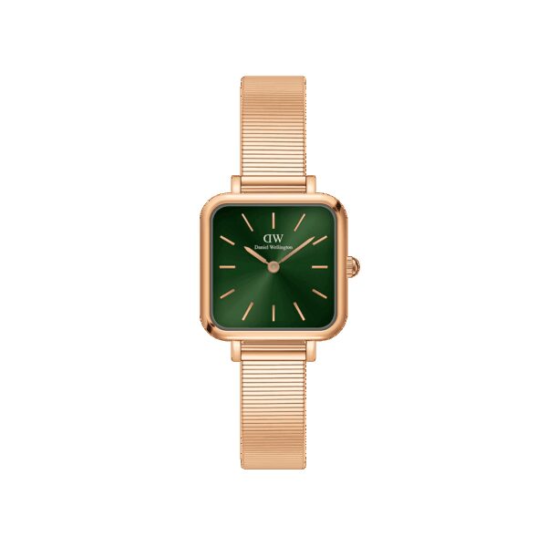 Daniel Wellington DW Uhr Quadro Studio Green Rose Gold 22x22mm MIC