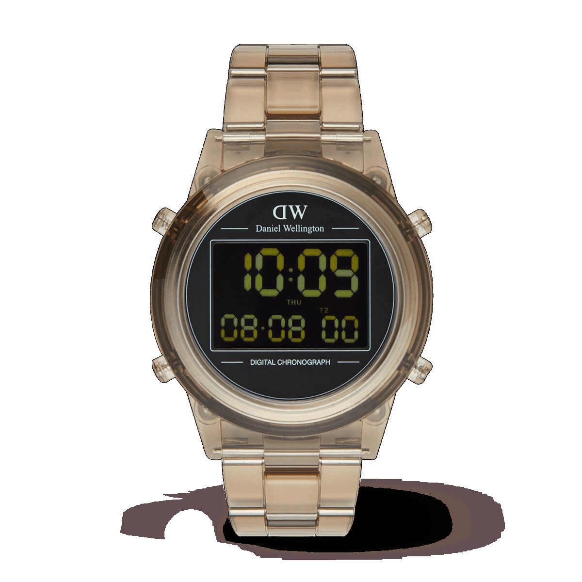 Daniel Wellington DW Uhr Retro Digital Dark Brown 42mm