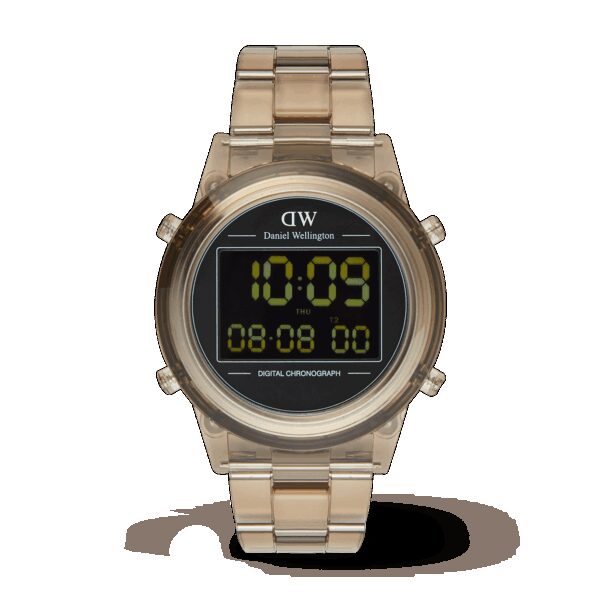 Daniel Wellington DW Uhr Retro Digital Dark Brown 42mm