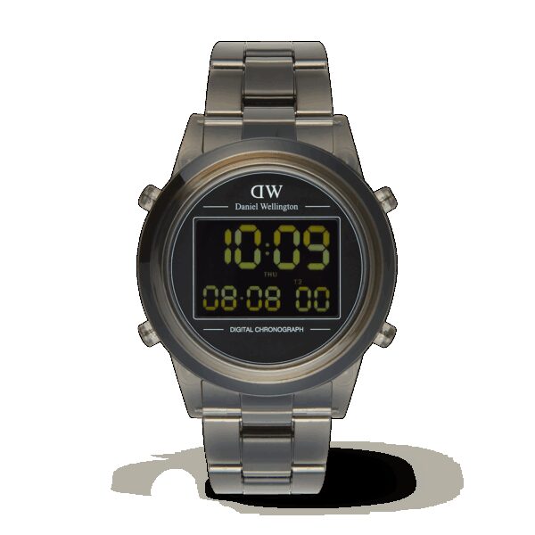 Daniel Wellington DW Uhr Retro Digital Dark Grey 42mm