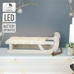 Deko Schlitten mit 25 Warmweißen LEDs 31