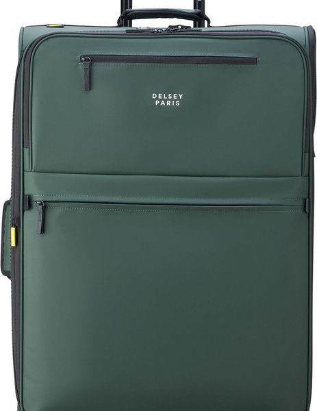 DELSEY PARIS Maubert 2.0 4 Double Rollers Expandable Trolley WP 79 Army Dark Green Hobby & Sport