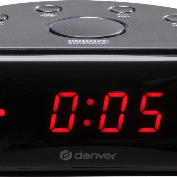 Denver - CR430 - Radiowecker - Schlummer-/Schlaffunktion - Digitaler Wecker - FM-Radio - Schwarz Wohnen & Kochen