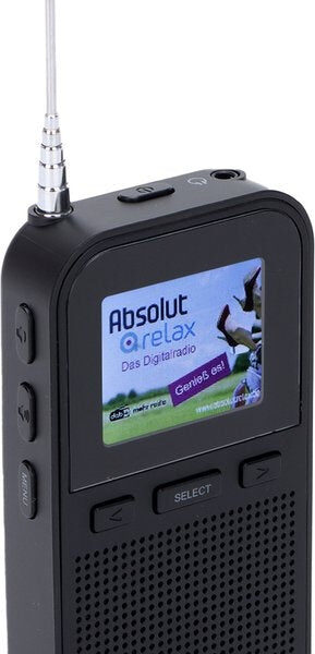 Denver DAB-Radio - Tragbares Radio - Batterien u0026 Netzstrom - 60 Voreinstellungen - Reisewecker - DAH126 - Schwarz Elektronik