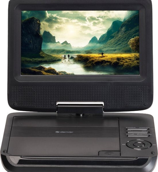 Denver Portable DVD Player Auto - 7 Zoll - inkl. Kopfstützenhalterung - USB - drehbarer Bildschirm - MT792 Elektronik
