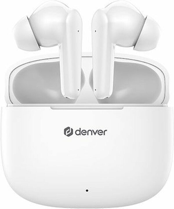Denver TWE-48WNL Bluetooth-Kopfhörer - Weiß - Kompakte Größe 6 x 3 x 2 cm Elektronik