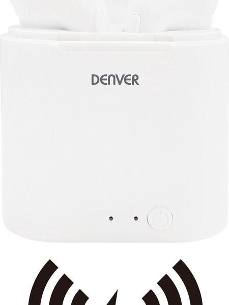 Denver TWQ-40 - Wireless Bluetooth earbuds - draadloos opladen via QI - Wit Elektronik