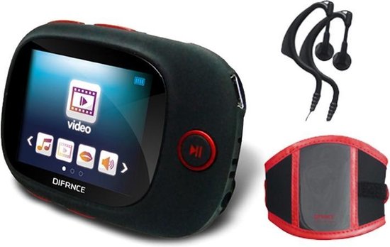 Difrnce MP1861 - Sport MP4-Player - 4GB - Rot Elektronik