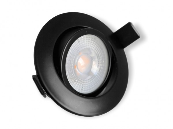 DL-701-7D LED Downlight 7W 3000K 600lm 3-Stufen-Dimmung schwarz