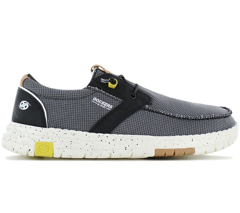 DOCKERS by Gerli 52AA002 - Herren Mokassin Espadrilles Schuhe Schwarz-Grau 700100 Sneaker