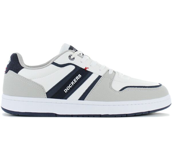 DOCKERS by Gerli 53BY002 - Herren Sneakers Schuhe Weiß-Navy 642500