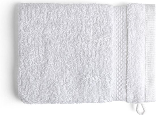 DoubleDry Hotelwaschlappen 16 x 21 cm - 6er Set - 100% Baumwolle 500 g/m2 - Weich und saugfähig - Weiß Wohnen & Kochen