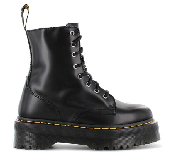 DR. DOC MARTENS JADON GLATTLEDER PLATEAU STIEFEL - Damen Boots Leder Schwarz 1460 15265001