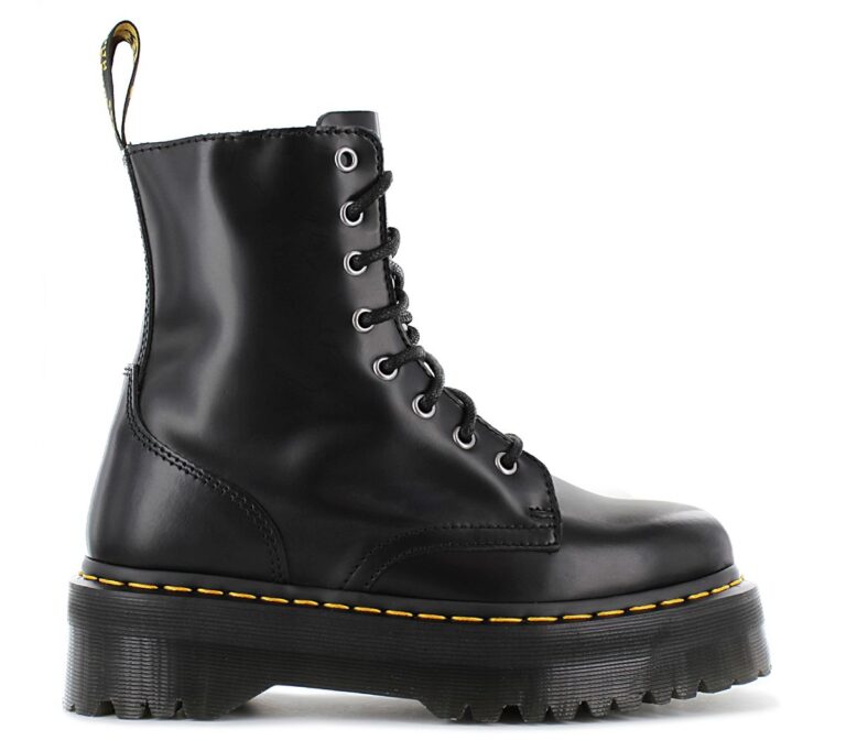 DR. DOC MARTENS JADON GLATTLEDER PLATEAU STIEFEL - Damen Boots Leder Schwarz 1460 15265001
