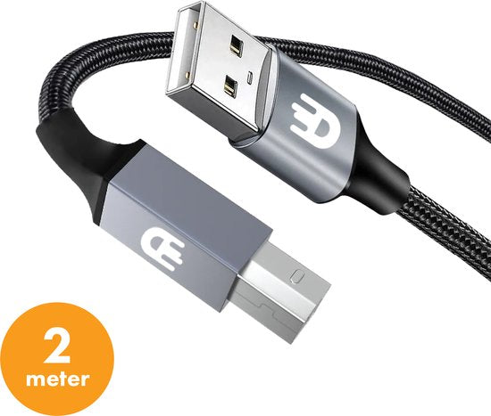 Drivv. Premium-Druckerkabel USB 2.0 auf USB B Kabel - Druckerkabel 2 Meter Elektronik