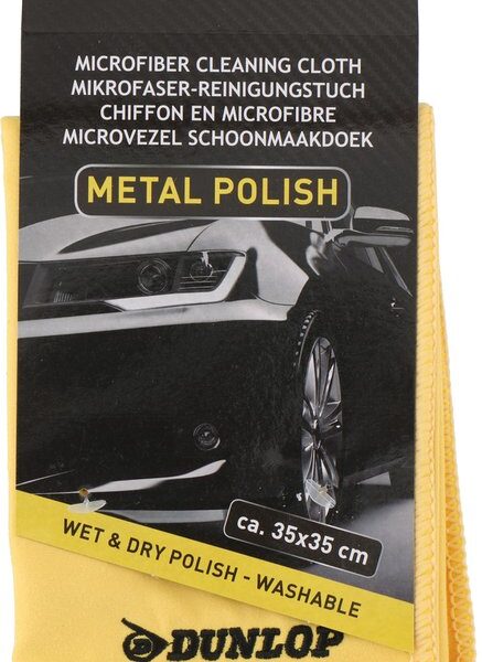 Dunlop Auto-Poliertuch aus Mikrofaser - für Autolack/Metall - Reinigungstuch - 35x35 cm - Autowäsche - Reinigungsprodukte Haus & Garten