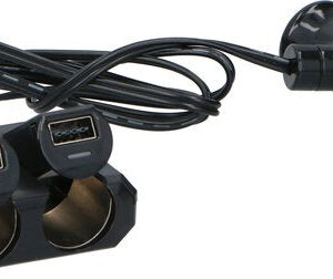 Dunlop Dual Power Plug - 12 und 24 V - 2 x USB Auto & Fahrrad