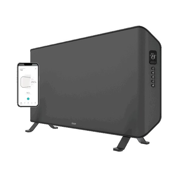 Duux Edge 1000 Smart Konvektorheizung | 15 m² | 1000 W | Grau Wohnen & Kochen