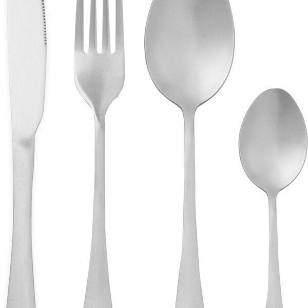 DymundÂ® Besteck-Set - 6 Personen Besteck - (24 Teile) - Glänzende Besteck-Sets - Inkl. Besteckkasten - Edelstahl - Silber Wohnen & Kochen