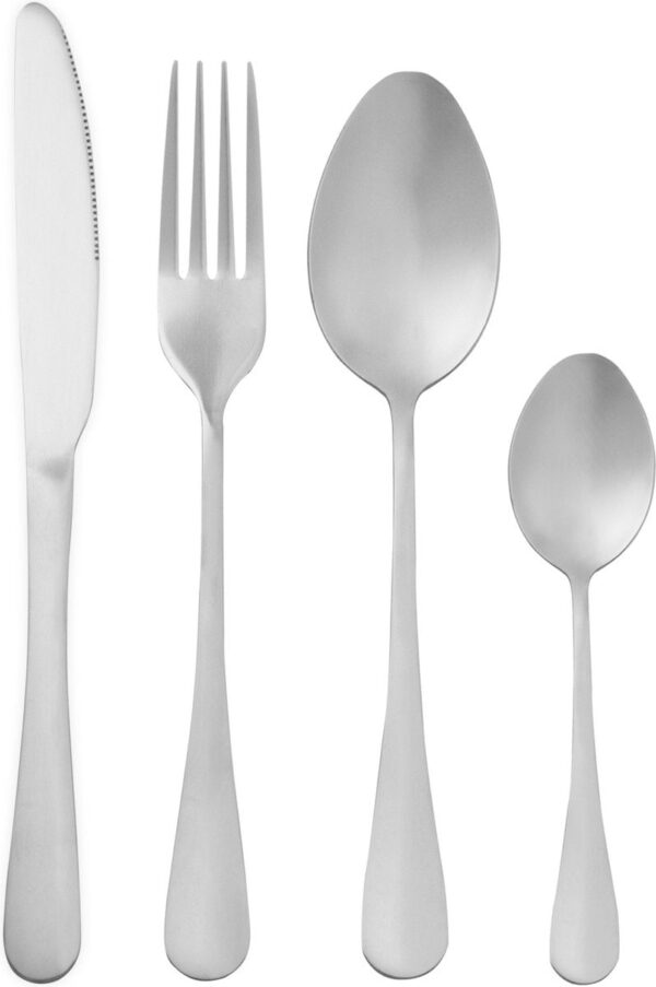 DymundÂ® Besteck-Set - 6 Personen Besteck - (24 Teile) - Glänzende Besteck-Sets - Inkl. Besteckkasten - Edelstahl - Silber Wohnen & Kochen