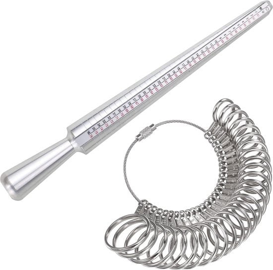 EarKings - Ringmaß - für jede Ringgröße - Aluminium - Silber Schön & Gesund