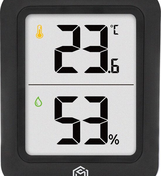 Ease Electronicz Hygrometer Min/Max - Luftfeuchtigkeitsmesser - Digitale Wetterstation - Luftfeuchtigkeitsmesser - Thermometer für Innenräume Wohnen & Kochen